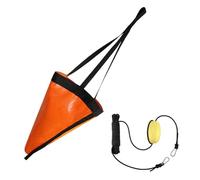 ZONADAH 18" Boat Anchor Float Set PVC Traction Anchor Drift Sock 18 Inches Drift Anchor Tow Rope Throw Line for Boat Drift Brake Float Set