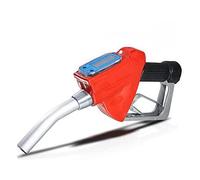 ZONADAH 25cm Fuel Delivery Gun with 1 inch Inlet Gasoline Diesel Oil Nozzle Dispenser with Digital Flow Meter High Accuracy Red Color