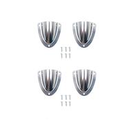 ZONADAH 4X 55mm 316 Stainless Steel Marine Grade Clam Shell Wire Cable Vent Cover for Boat