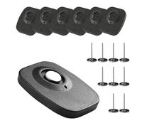 ZONADAH 50pcs CP104079 Black Mini Retail Security Tag with Pins Anti-Theft Hard Tags Radio Frequency 8.2Mhz for Clothing Shoes Bags for Shop Supermarket