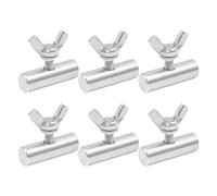 ZONADAH 6Pcs Awning Rail Stoppers Sun Canopy Awning Rail 8mm End Stoppers for Caravan Motorhome Campervan Boat Camping Tent Equipment Awnings Accessories