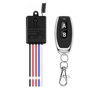 ZONADAH AB Buttons Remote Control Wireless Remote Control Switch DC16V 10A Dual-channel Remote Control Switch Receiver for LED Light Electronically Controlled Lock