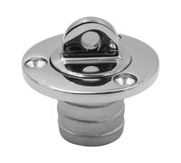 ZONADAH Boat Drain Plug with Screws 316 Stainless Marine Boat Deck Pull Handle Outlet Thumb Twist Plug Transom Drain Plug for Kayak