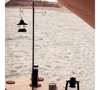 ZONADAH Camping Lantern Stand Outdoor Lamp Pole Post Desktop Hanging Tent Light Holder Rack Solar Light Hook Stand for Garden Camping Traveling Outdoor