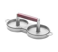 ZONADAH Double Burger Press Alloy Round Shape Hamburger Maker Hamburger Meat Patty Maker Tool Non-Stick Cast Aluminum Hamburger Patty Maker for Grill Griddle BBQ