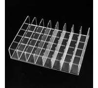 ZONADAH Eyeshadow Makeup Palette Organizer 8 Slot Palette Holder Makeup Storage Organizer Transparent Desktop Display Rack Cosmetic Storage Rack for Dressing Table