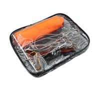 ZONADAH Fish Stringer Kit, Heavy Duty Live Fish Lock Cable with 5 Stainless Steel Snap Clips, Fishing Gear Accessory for Anglers