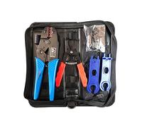 ZONADAH M-C Style Crimping Tool Set, Four Solar Panel Wire Connectors, Size 2.5/4/6mm2, 2 Crimping Pliers, 2 Straight Wrenches, a Pair of Male/Female Solar Panel Connectors