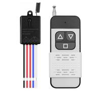 ZONADAH Motor Drive Forwards and Reverse Controller 328ft 100m Rang DC12V 10A Remote Control Switch Receiver for LED Light Electronically Controlled Lock Black