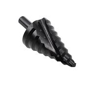 ZONADAH Spiral Nitriding Step Drill Bit Titanium Plated Multi Hole Cutter 10mm-45mm Total 8 Step Sizes Hole Cutting, Enlarge, Metal Sheet, PCV, Woodworking
