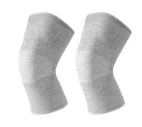 ZONADAH Unisex Thermal Knee Pads, Elastic Compression Sleeves, Arthritis Support Brace, Breathable Knee Guards Protector for Skiing Cycling Dancing Running Size M Gray