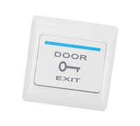 ZONADAH Wall Push Button Door Exit Switch Receptionist Release Button Switch Door Access Control System Door Access Control System PC Panel White