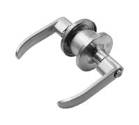 ZONADAH Zinc Alloy Lever Entrance Lock, Latch 60mm, Security Door Lock with Keys Safe Lockset Exterior Door Handle Knob for Home Bedroom, Bathroom-Silver