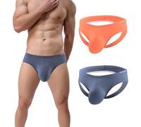 ZONBAILON Mens Bulge Enhancing Jockstrap Briefs Athletic Supporter Big Ball Pouch Backless Underwear Pack M L XL 2XL 3XL, 2mul 02 (Jocks), 3XL