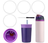 ZONBBEE 4 Pcs Replacement Silicone Seal O Ring Gasket Compatible with Owala FreeSip 16/19/24/32/40oz,Water Bottle Lid Insert Piece Rubber Seal Top Parts for Owala Kids 12&15 Oz Tumbler Accessories kb1