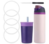 ZONBBEE 4 Pcs Replacement Silicone Seal O Ring Gasket Compatible with Owala FreeSip 16/19/24/32/40oz,Water Bottle Lid Insert Piece Rubber Seal Top Parts for Owala Kids 12&15 Oz Tumbler Accessories hu5