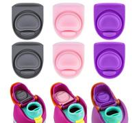 ZONBBEE 6pcs Replacement Silicone Stopper Seal Compatible with Owala FreeSip 24oz 32oz,Water Bottle Lid Cap Rubber Seal Parts for Owala 16/19/24/32/40oz Spout Gasket Mouthpiece Piece Accessories ST2P