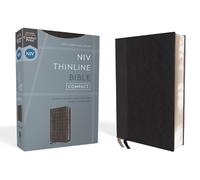 Zondervan NIV, Thinline Bible, Compact, Leathersoft, Black/Gray, (Leather Bound)