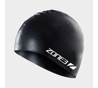 Zone 3 Unisex Silicone Swim Cap 48g, Black One Size