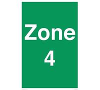 Zone 4 Sign - 400x600mm - A2P
