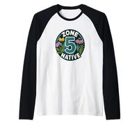 Zone 5 Native Plants Gardener Raglan Baseball Tee