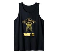 Zone 51 Alien Base Secret Nevada USA UFO Bike Tank Top