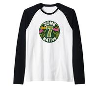 Zone 7 Native Plants Gardener Raglan Baseball Tee