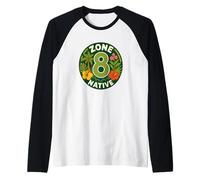 Zone 8 Native Plants Gardener Raglan Baseball Tee