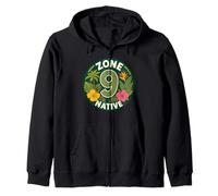 Zone 9 Native Plants Gardener Zip Hoodie