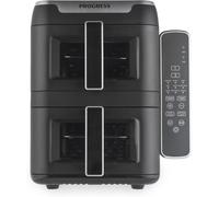 Zone Air Fryer 9L 2400W Dual Digital Touch Screen Non Stick Family Size Black