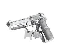 Zone Beretta 92 Metal 3D Puzzle Gun to Assemble - Weapons Puzzle for Adults - 7 x 1.5 x 4.5 cm