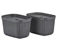 Zone Denmark 31770 Pulp Storage Box, 9.1 x 5.9 inches (23 x 15 cm), Set of 8, Black