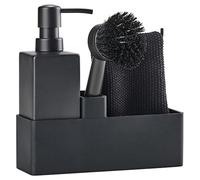 Zone Denmark Flushing Set, Metal Plastic, Black, 19 cm