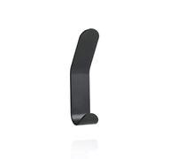 Zone Denmark A-Double Hook - Modern Double Wall Hook, Coat & Towel Hook, Hidden Fixings, Scandinavian Design, 3.5 x 2.5 x 11 cm, Black