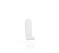 Zone Denmark A-Hook - Modern Wall Hook, Coat Hook, Towel & Robe Hook, Hidden Fixings, Scandinavian Design, 2.5 x 3.3 x 7.5 cm, White