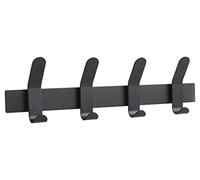 Zone Denmark A-Rack Coat Rack, Wall Mounted Coat Rack, Metal Coat Rack with No Visible Screws, 40 x 5 x 11 cm, Black