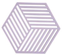 Zone Denmark Hexagon Pot Holder Heat Resistant, Silicone Trivet, Practical and Decorative Pot Trivets, Dishwasher Safe, 16 x 14 cm, Lupine