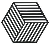 Zone Denmark Hexagon Silicone Trivet for Pots, 16 x 14 cm, Black