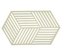 Zone Denmark Hexagon Trivet Heat Resistant, Silicone Coasters, Practical and Decorative Trivets, Dishwasher Safe, 24 x 14 cm, Pear