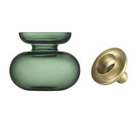 Zone Denmark - Inu Vase / Candlestick, Moss Green / Brass - Brass