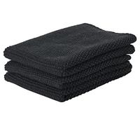 Zone Denmark Knitted Kitchen Cloth, Set of 3Colour: Zone Black