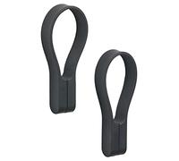 Zone Denmark Loop Towel Clips, Magnetic Towel Holders, Hand Towel & Tea Towel Clips, Towel Clamps for Kitchen & Bathroom, 9 cm, Set of 2, Black