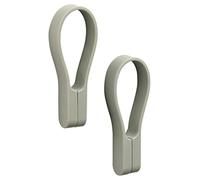 Zone Denmark Loop Towel Clips, Magnetic Towel Holders, Hand Towel & Tea Towel Clips, Towel Clamps for Kitchen & Bathroom, 9 cm, Set of 2, Eucalyptus