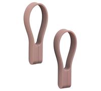 Zone Denmark Loop Towel Clips, Towel Hangers, Magnetic Towel Clips, Clips/Pegs for Hand Towels and Tea Towels, 9 cm, 2 pcs, Peach Red (Red)