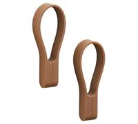 Zone Denmark Loop Towel Clips, Towel Hanger, Magnetic Towel Clips, Clips for Towels and Tea Towels, Set of 2, Terracotta