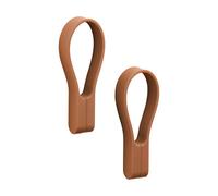 Zone Denmark Loop Towel Clips, Towel Hanger, Magnetic Towel Clips, Clips for Towels and Tea Towels, Set of 2, Terracotta