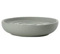 Zone Denmark Nova One Soap Dish, Soap Dish Made of Porcelain with Soft Touch Coating, Diameter 11 cm, Height 2.5 cm, Matcha Green