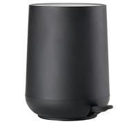 Zone Denmark Nova Pedal Bin, Cosmetic Bathroom Bin, Small Waste Bin for Bathroom, 3 Litre, Ø 20.5 cm, Height 23.5 cm, Black