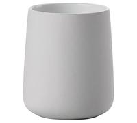 Zone Denmark Nova Toothbrush Tumbler, Ceramic Bathroom Cup, Toothbrush Holder for Toothpaste and Accessories, Soft Touch Surface, Ø 8 cm H 10 cm, Soft Grey