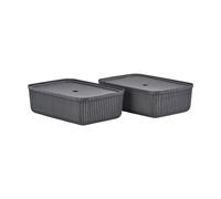 Zone Denmark Pulp storage box 32x48 cm 2-pack Black